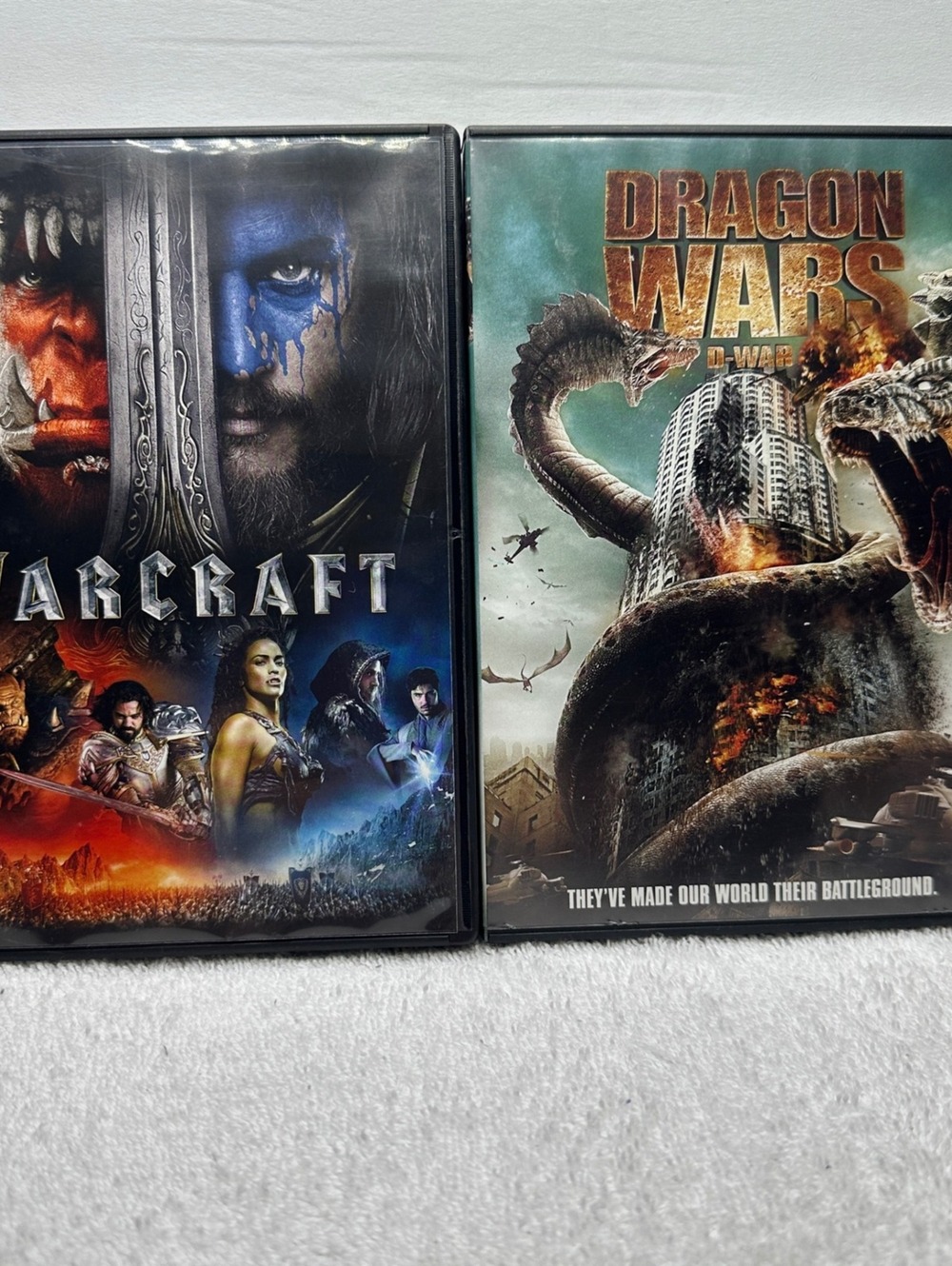 Warcraft DVD Movie + Dragon Wars DVD Movie Set
